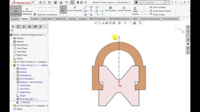 Solidworks assembly tutorials | Model Bench Vice Assembly (Top down assembly approach])