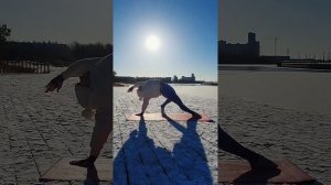 Йога в парке, ноябрь