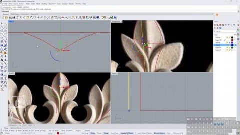 RHINO-8 ORNAMENT WOODEN CARVING !!#rhino #rhino8 #cad #grasshopper #tutorial #beginners