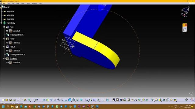 Catia V5 Part design | Part modelling Exercise | Catia V5 tutorial for beginners | Catia V5 ||.