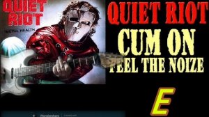 QUIET RIOT come on feel the noise guitar cover and lesson  
by SAKIS KOTSIALIS