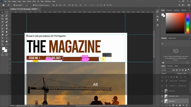 How to Create a Magazine Cover Design in Photoshop CC 2019, 2020, 2021 смотреть онлайн