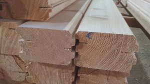 Заказ-Дом: профилированный брус 90х140 мм - камерной сушки с компенсационными пропилами