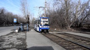 Трамваи Tatra B3DM КВР Барнаул-1181 и БКМ 62103-3302 (1080р)