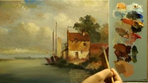 Tutorial Step By Step Oil Painting Landscape Using Only 5 Colors By Yasser Fayad