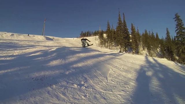 Моя "лучшая" уборка на сноуборде 2017) Сломал ребро. смотреть онлайн