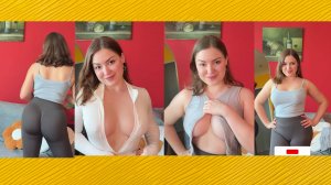 Iva Bergs Transparent Try On Haul - Big bank tiktok challenge ❤️ClipchampGirls 2025