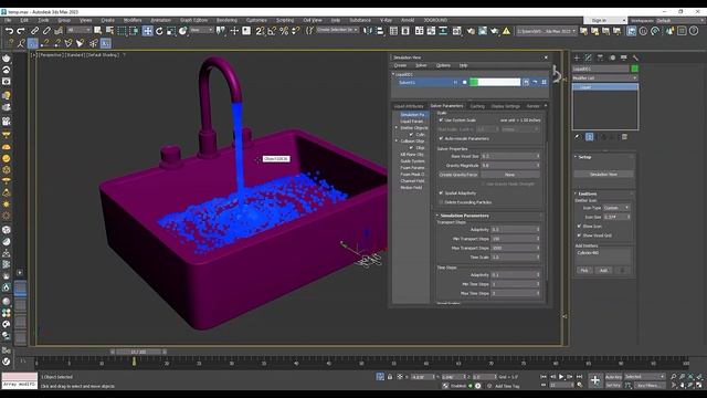 3ds Max 2023 Fluids Simulation Tutorial | #3dsmaxtutorial #tipsandtricks