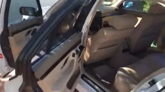 2001 BMW 740IL WHITE смотреть онлайн