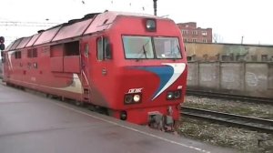 Тепловоз ТЭП70БС-001 на ст. Таллин-Пасс. / TEP70BS-001 at Tallinn main station