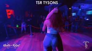 STEPHANIE LUCERO & NOELIA Bachata Demo At TSR TYSONS