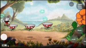 Cuphead mobile port by Dan Cooper прохождение на эксперте (первый остров)