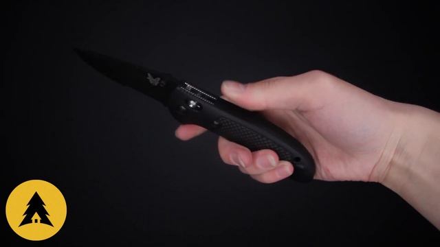Складной нож Benchmade Griptilian 551 Black Serrated смотреть онлайн