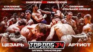 Цезарь VS Артист, Сборник VS Стальное Сердце, Carpinen VS Умбиткулов | TOP DOG 34, Пермь