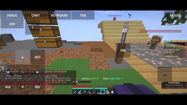 HOW TO MAKE OBSIDIAN MINON IN REDESKY IN POJAVLUNCHER | DAY HUNTER FF | [ MINECRAFT]