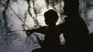 58. HE FISHES WITH HIS DAD