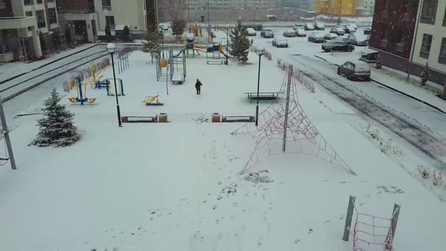 Первый снег над городом . Новостройки в Рыбном, квартиры комфорт-класса смотреть онлайн