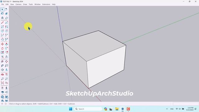 SketchUp 2024 3D Modeling Tutorial For Beginners Quick Start