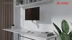UNITEKI FMG150W Кронштейн для телевизора или монитора настенный, наклонно-поворотный, 17-34"