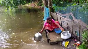 Morning Routine In Heavy Rain। Cooking Traditional Lunch। Indian Village Life। Village lifestyle