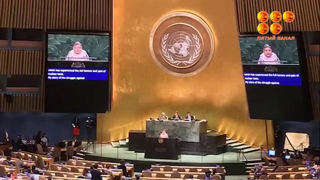 Карагандинский художник Карипбек Куюков выступил с главной трибуны ООН.