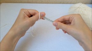 Классический набор петель спицами // узелковый набор петель