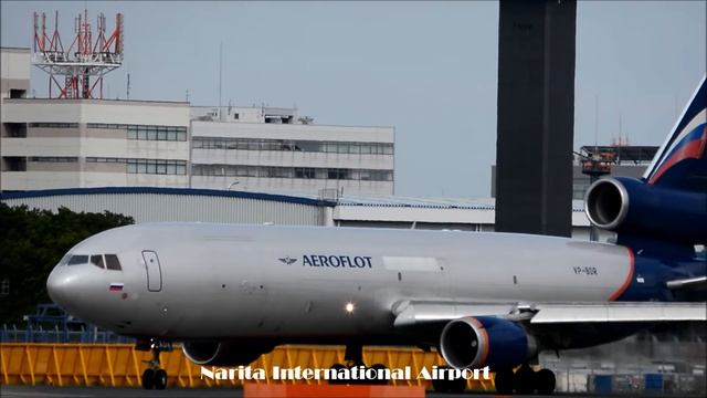 Aeroflot Russian Airlines MD-11 Landing andTake-off!! смотреть онлайн