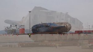 Севоль: завершение транспортировки (Sewol salvage completed, April 11th. 2017)