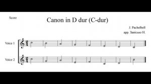 Пахельбель Канон До мажор