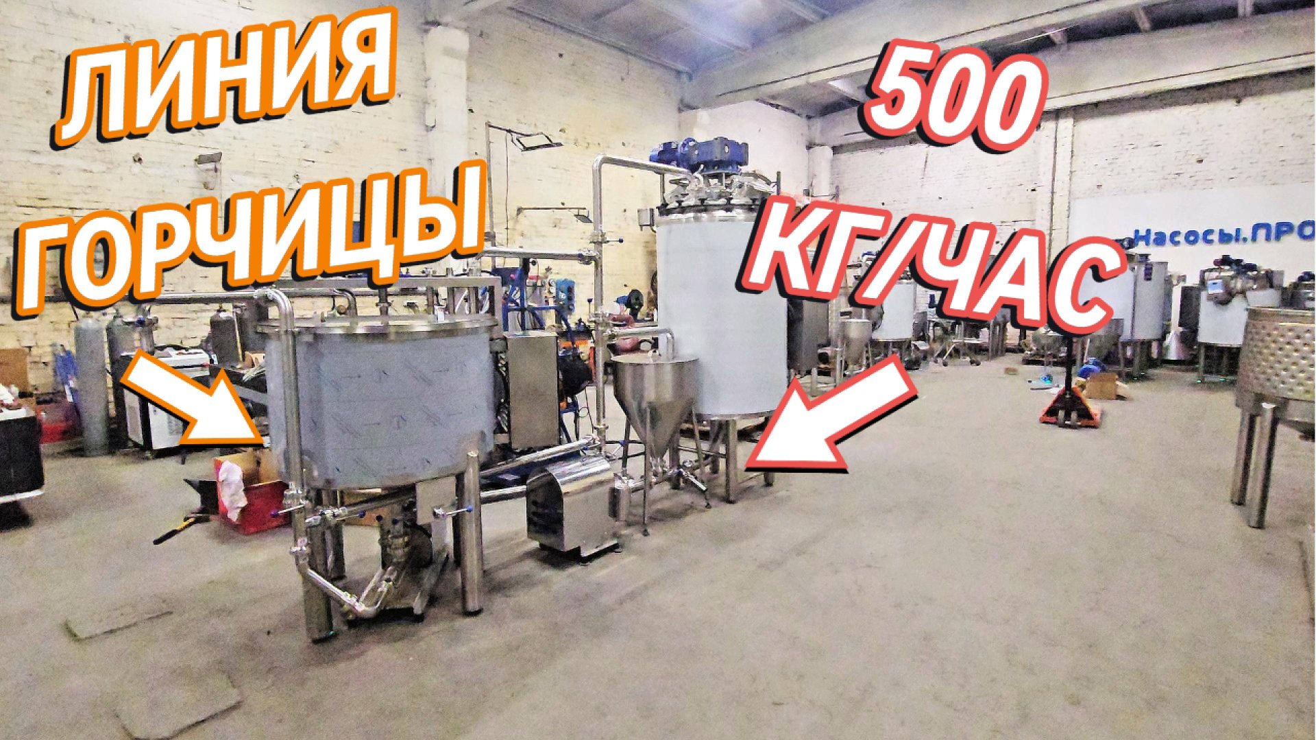 Вакуумная линия производства горчицы 500 кг/ч смотреть онлайн