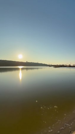 Лечебное, южное озеро замерзло! Краснодарский край. #Голубицкая 2025