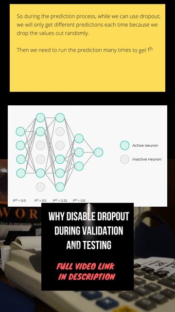 Why Disable Dropout in Neural Net during Validation and Testing | Data Science Interview Questions