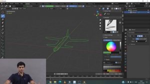 Blender Tutorial | Blender Grease Pencil to Mesh Tutorial | Blender 2D to 3D | Blender Fighter Jet