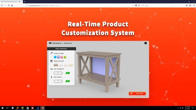 UE4 - Real Time 3D Product Customization System for The Web (HTML 5)