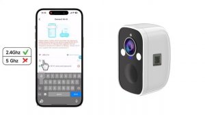 How to set up the surveillance camera to the O-KAM pro APP?