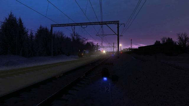 Реальные звуки в Trainz 2012 🔸 Вечерняя электричка смотреть онлайн