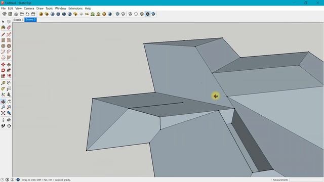 How to create roof in SketchUp without using any plugins 2021 смотреть онлайн