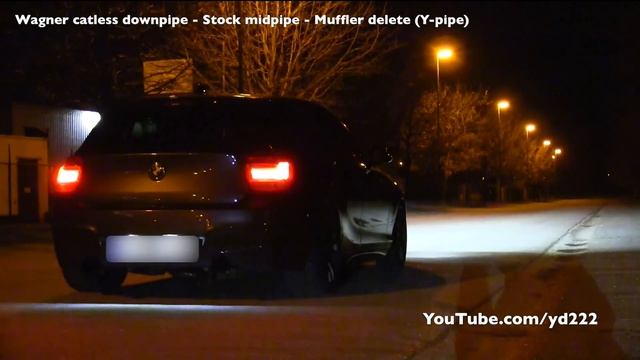 BMW M135i - Catless Downpipe & Muffler Delete (Custom Y Pipe) смотреть онлайн