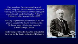 Gabriel Fauré - Sicilienne Op78. Orchestral Version