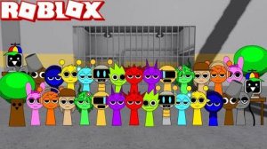 Sprunki Raddy играет в Sprunki Barry's Prison Run Obby | ROBLOX | Incredibox Sprunki