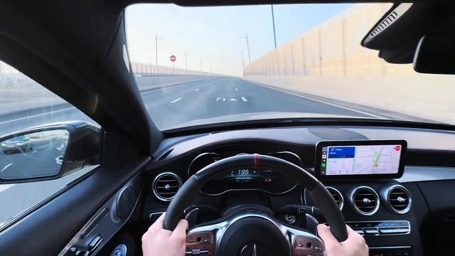 MERCEDES C43 AMG от ПЕРВОГО ЛИЦА | По Москве под Deep Music | Pipes & Downpipes смотреть онлайн