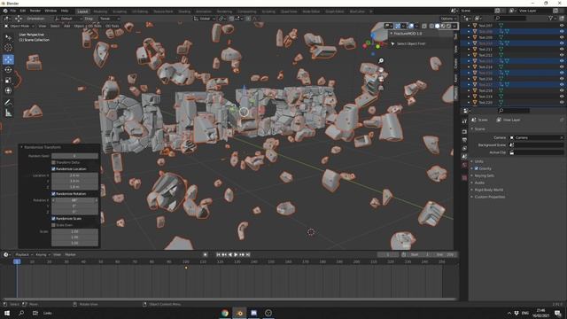 Random Select and Randomize Transform Blender Tutorial смотреть онлайн