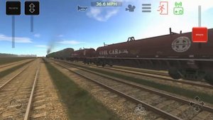 Грузовые поезда в Train and rail yard simulator.