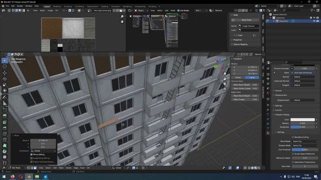 Модлирование типовой панельки 97 серии (blender modeling timelapse)