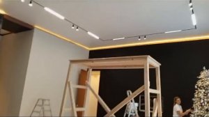 Теневой натяжной потолок