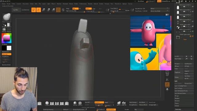 Creating Fall Guys Skins in ZBrush #1 - Default смотреть онлайн