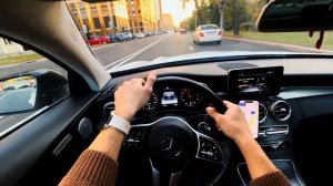 MERCEDES C200 ОТ ПЕРВОГО ЛИЦА | По Москве под Xcho | Stage 1 & Выхлоп