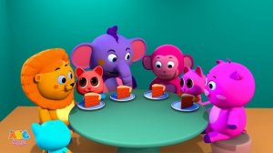 Five Little Buses | Пять маленьких автобусов | Детские песни | All Babies Channel Russian