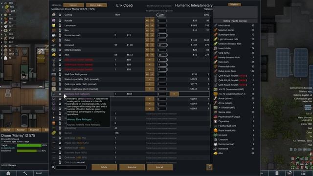 ROBOT TİCARETİ Dünya Savaşı  Modlu Seri - RimWorld Türkçe