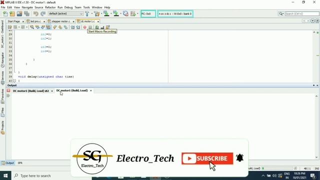 How to Interface DC motor with PIC18F4550 Simulation in Proteus software